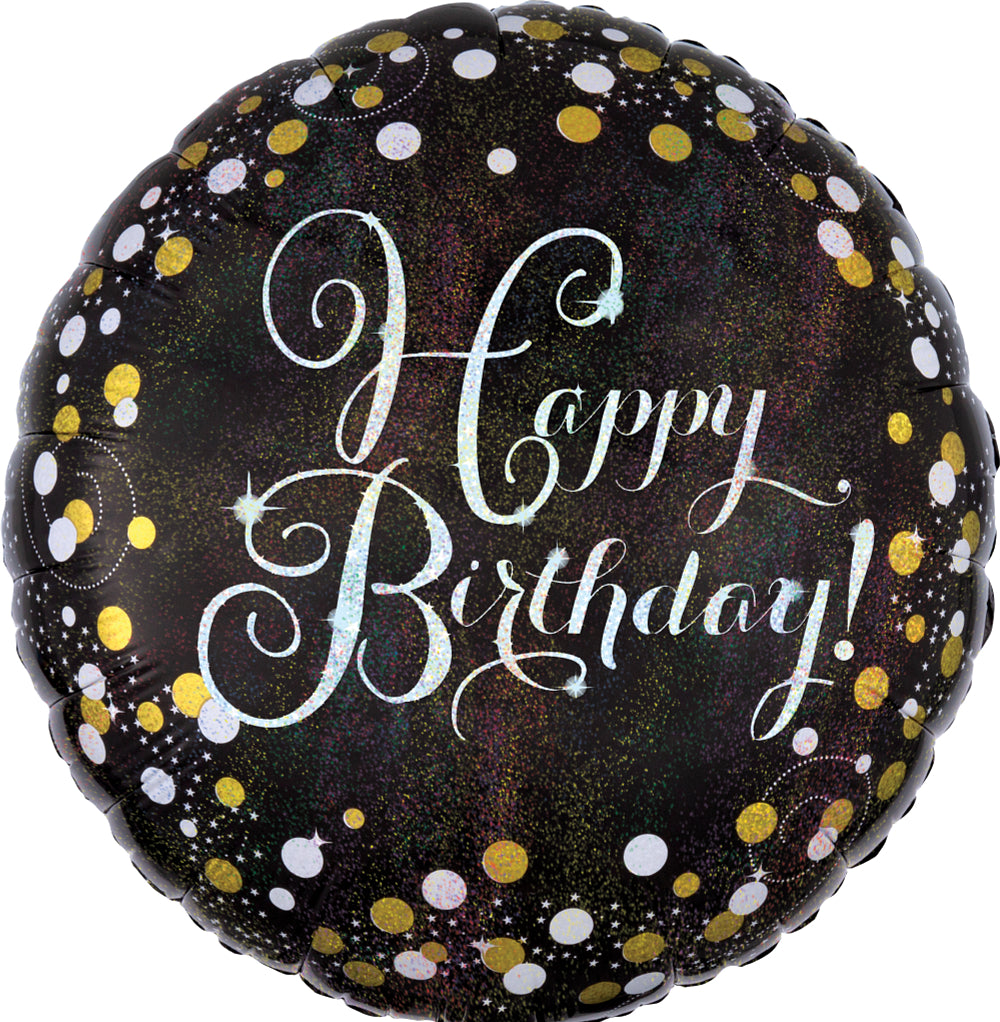 Happy Birthday - Sparkling – Inflate Balloons