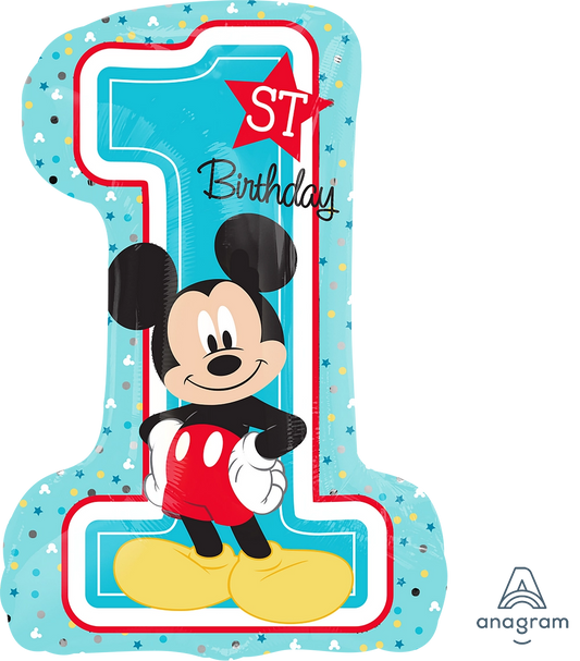 Mickey's 1st Birthday Number