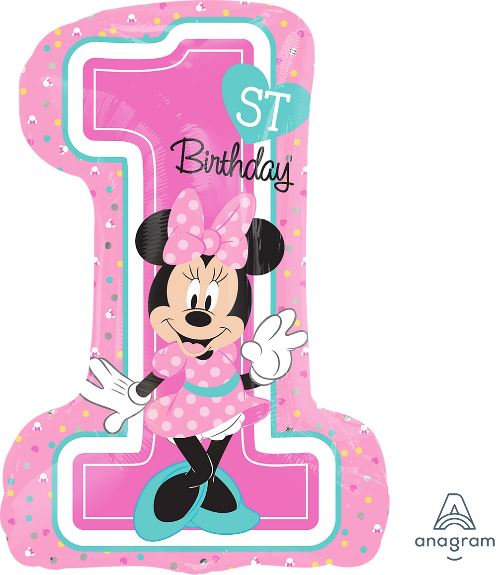 Minnie's 1st Birthday Number