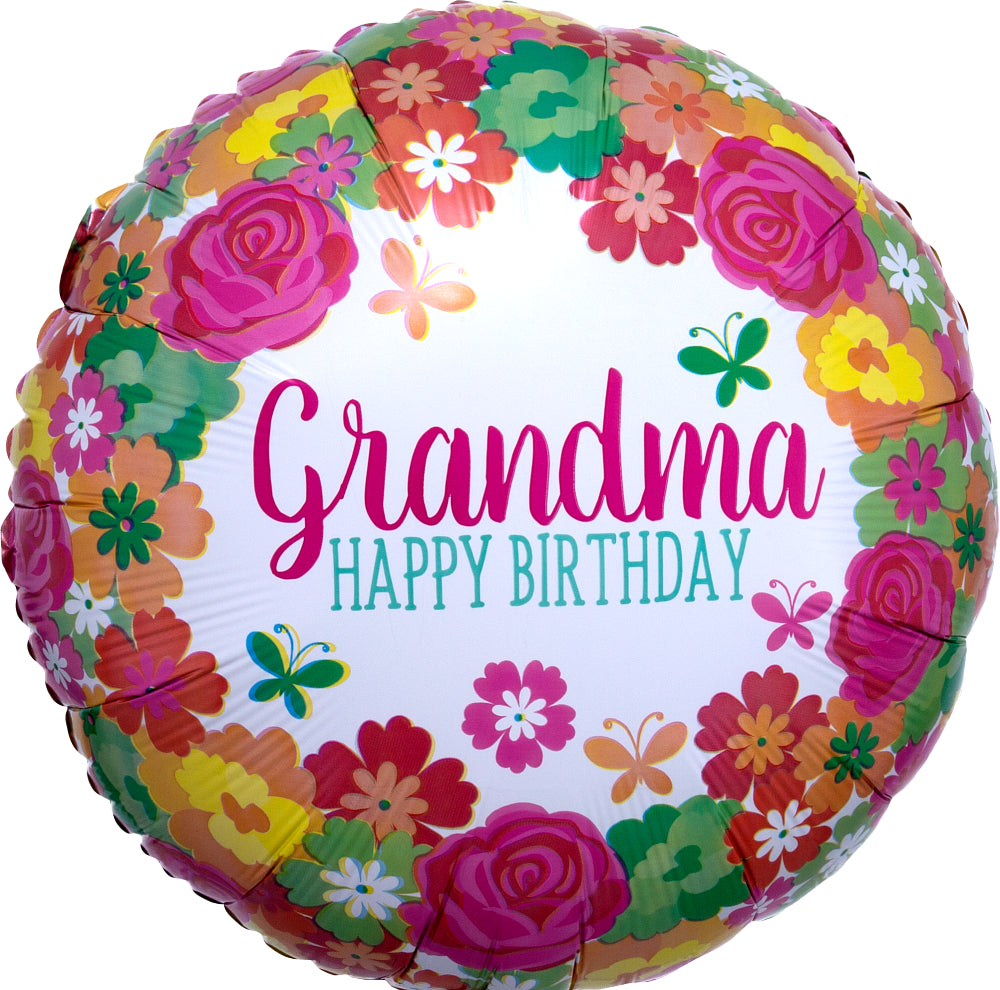 Happy Birthday - Grandma Floral
