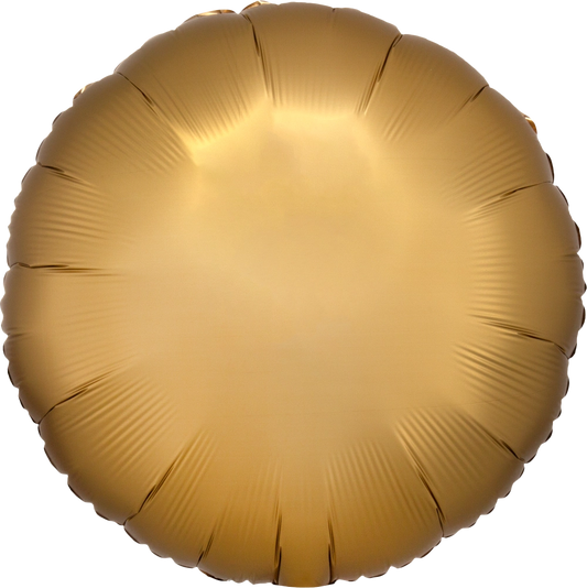 17" Gold Satin Luxe Circle Foil