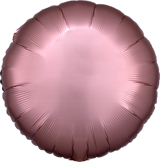 17" Rose Copper Satin Luxe Circle Foil