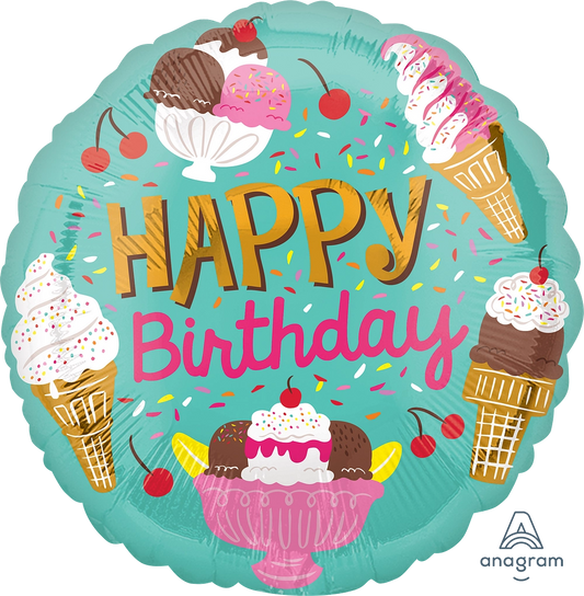 Happy Birthday - Ice Cream Party