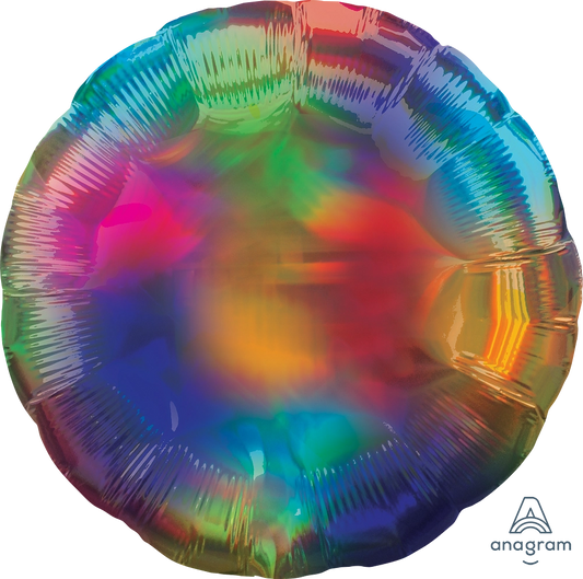 17" Rainbow Iridescent Circle Foil