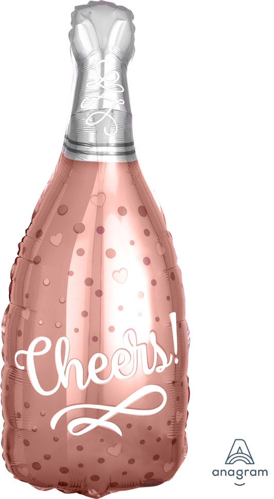 Cheers Rosé Champagne Bottle