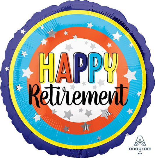 Happy Retirement Colorful Circles