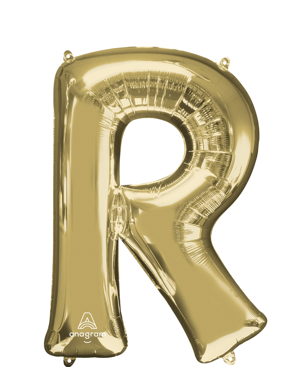 Large White Gold Letters