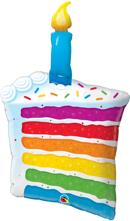 Rainbow Cake & Candle - SuperShape