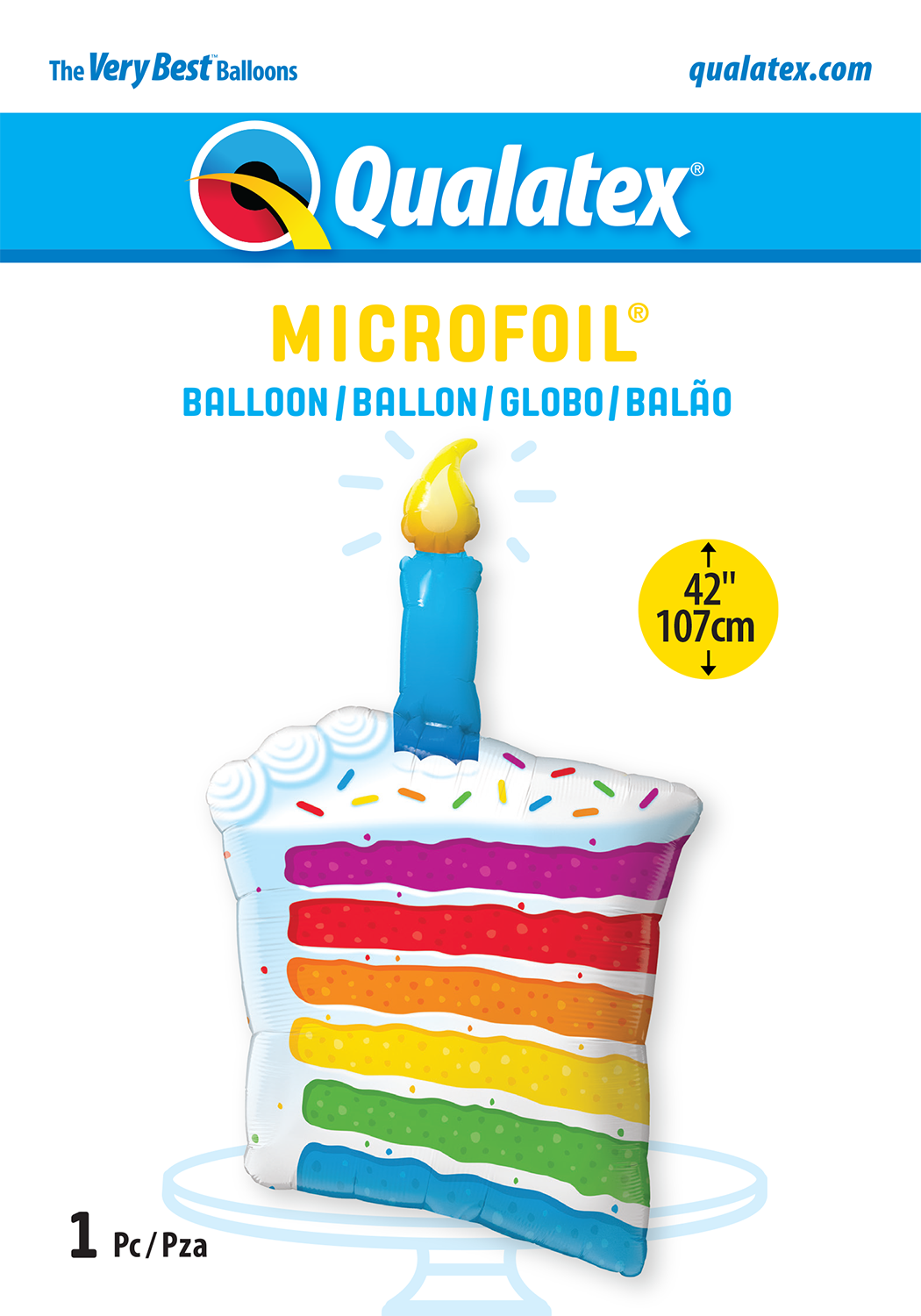 Rainbow Cake & Candle - SuperShape