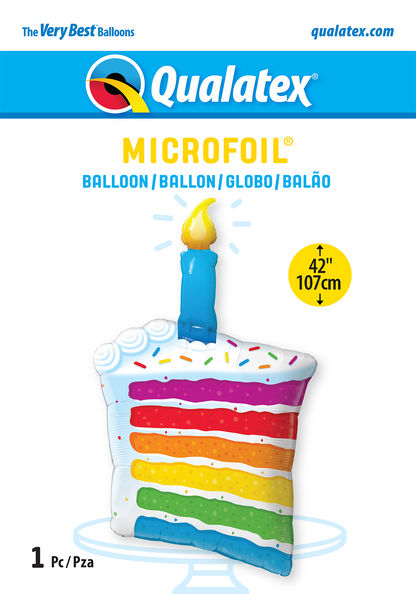 Rainbow Cake & Candle - SuperShape