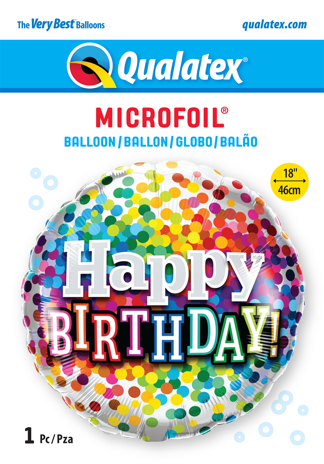 Happy Birthday - Rainbow Confetti