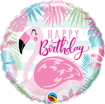 Happy Birthday - Pink Flamingo
