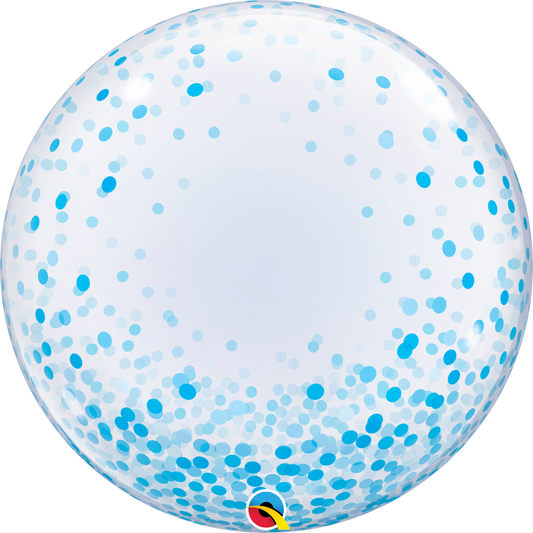 Bubble - Blue Confetti Dots