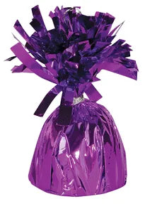 Purple Foil Fringe Balloon Weight