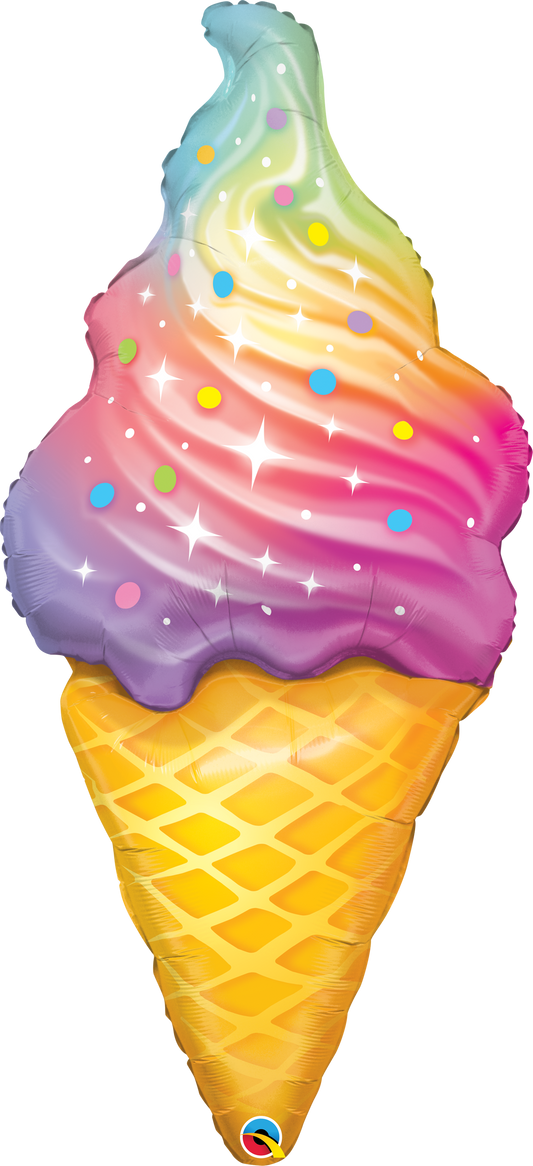 Rainbow Swirl Ice Cream - SuperShape