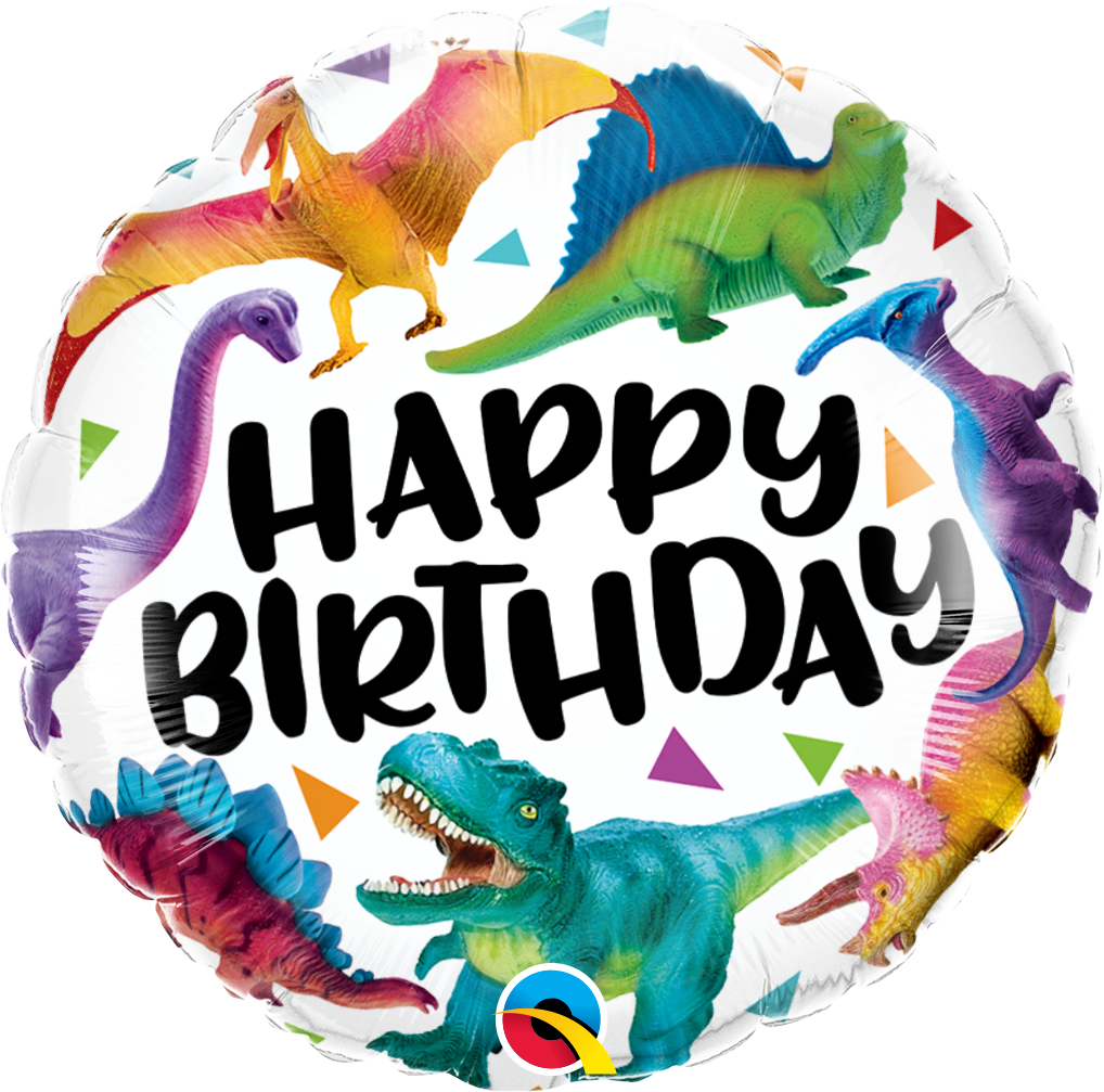 Happy Birthday - Colorful Dinos