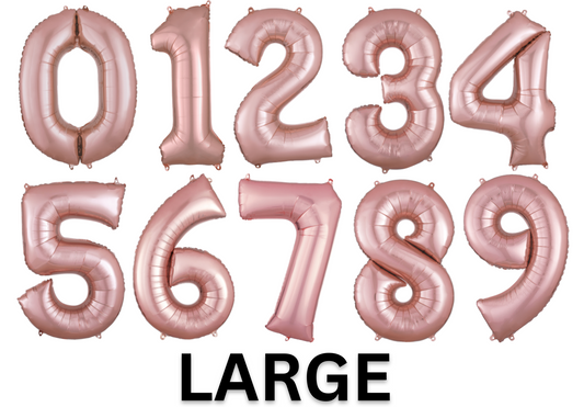 34" Large Rose Gold Numbers