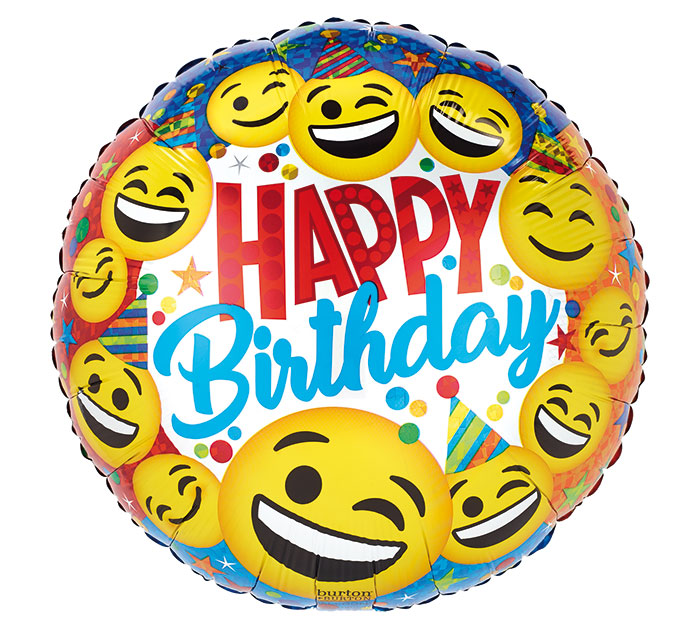Happy Birthday - Emoji Party Faces