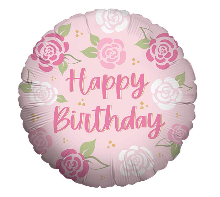 Happy Birthday - Pink Roses