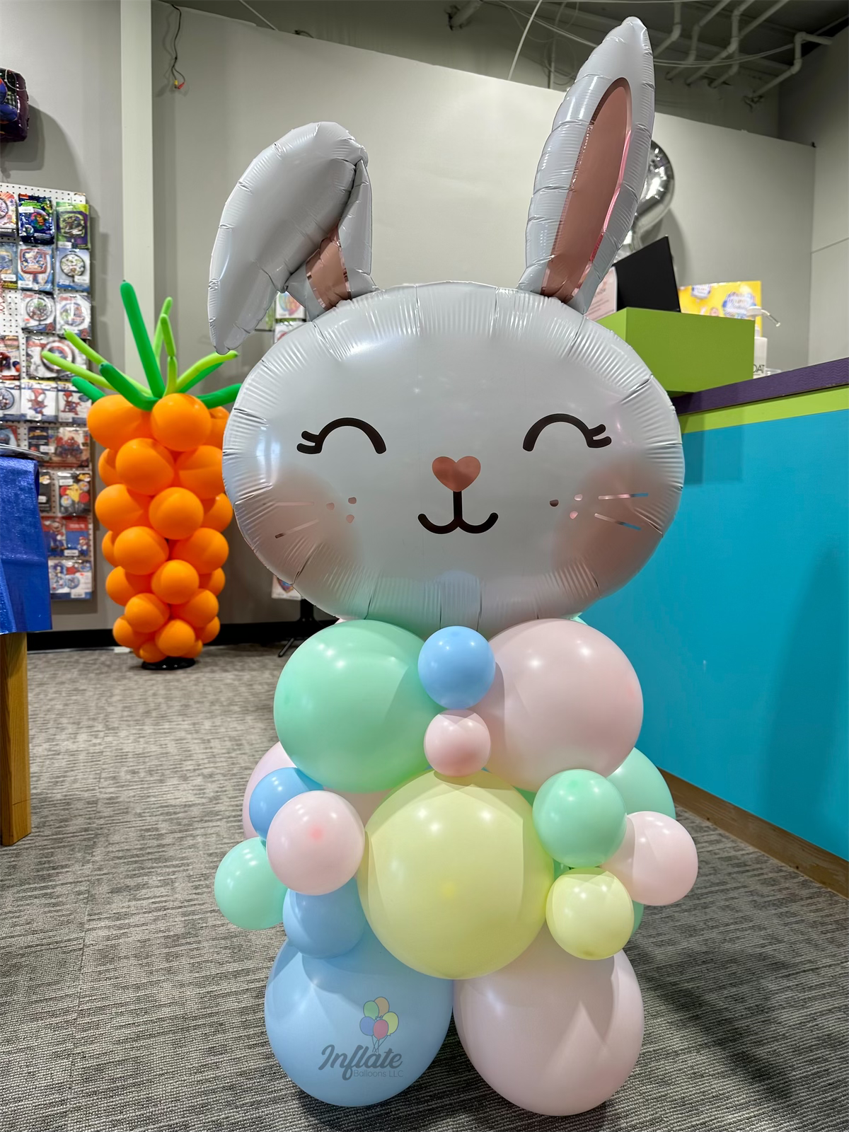 Pastel Floppy Eared Bunny Arrangement