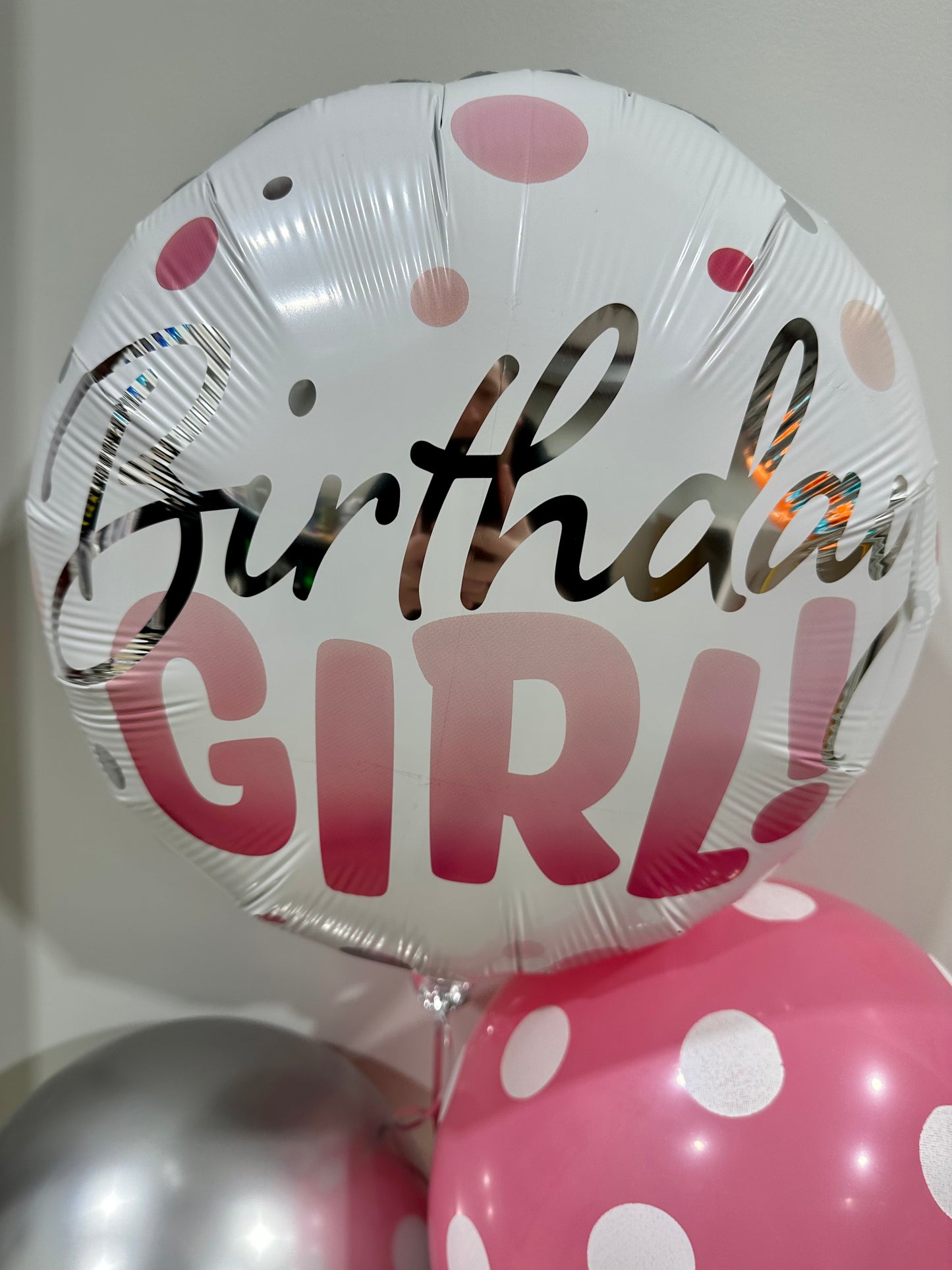 Birthday Girl Pink Dots
