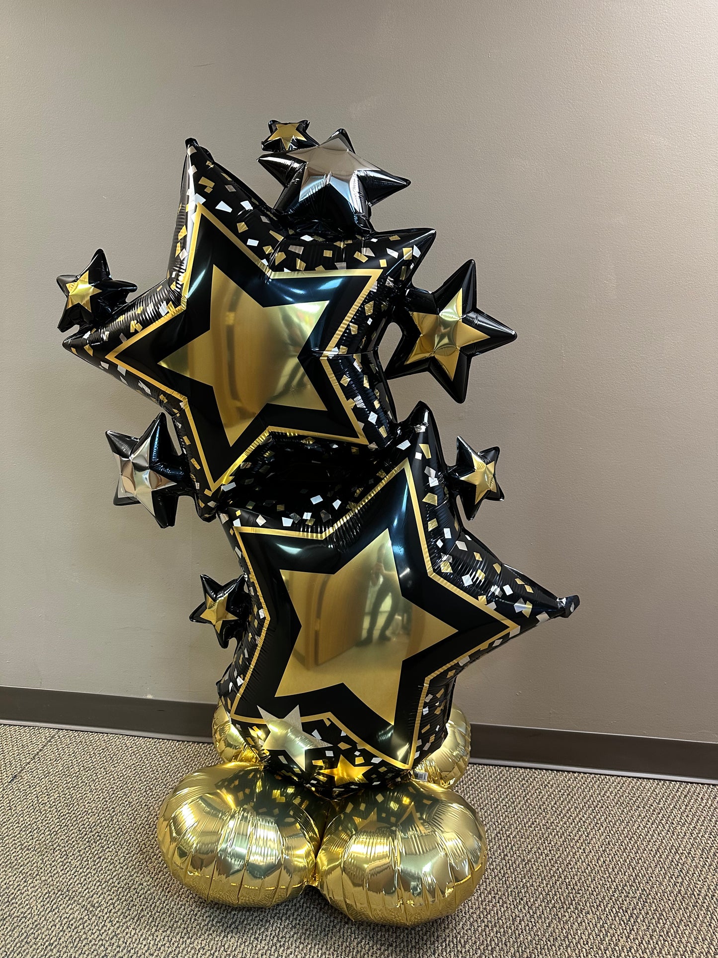 Star Cluster Black & Gold Airloonz