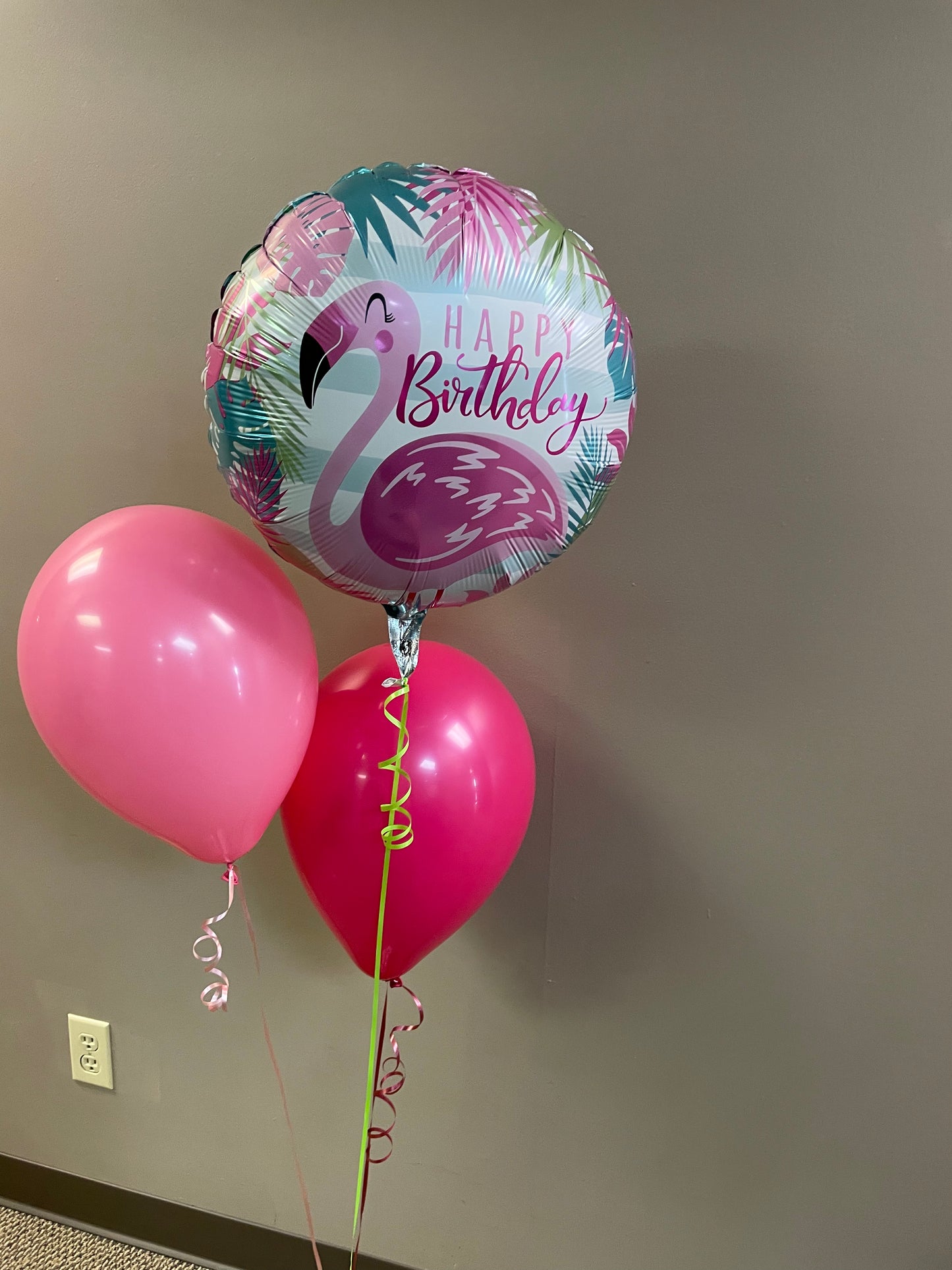 Happy Birthday - Pink Flamingo