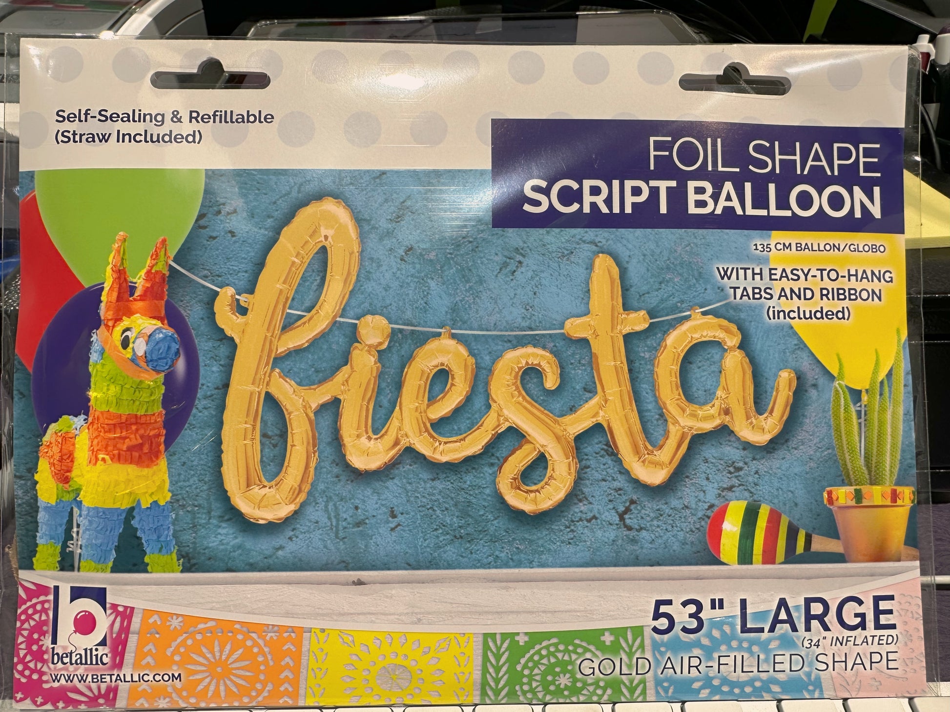 Fiesta Script Banner Phrase – Inflate Balloons
